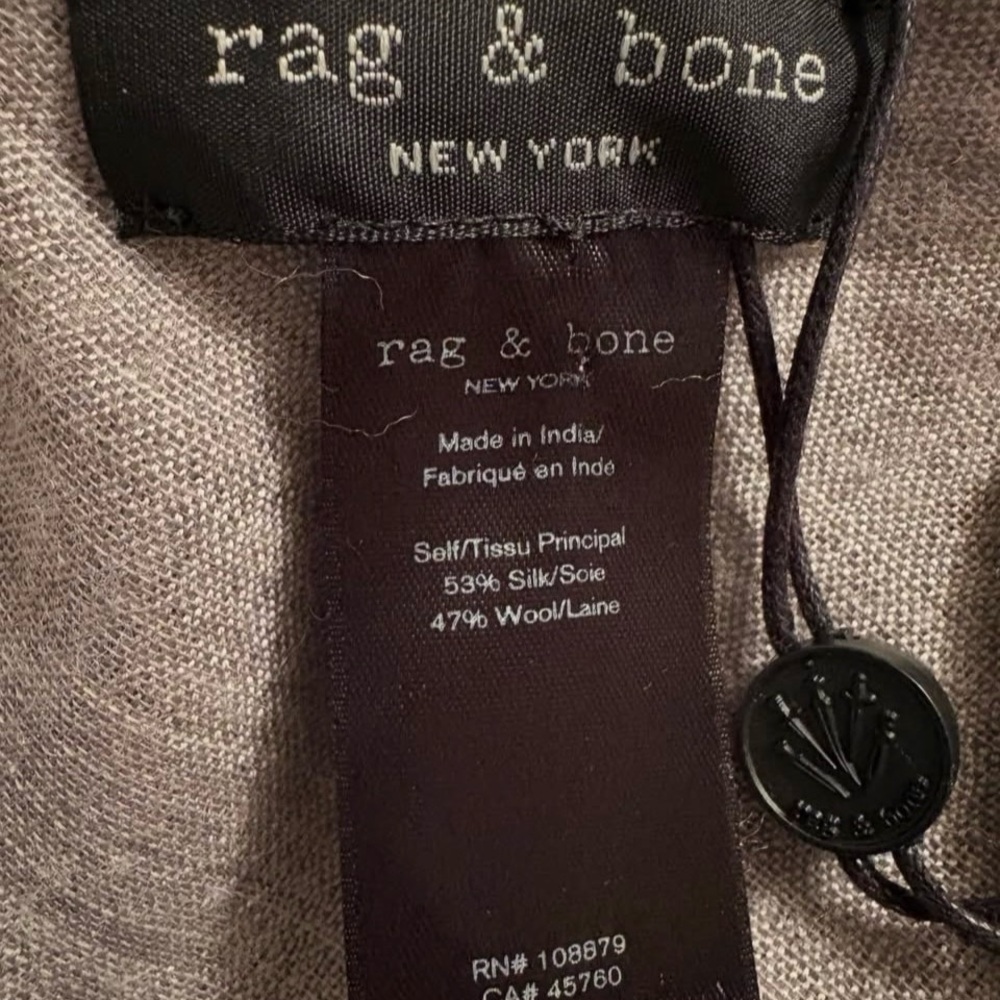 Rag & Bone silk–wool poncho NWT - Picture 6 of 6